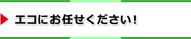 エコサイトにお任せください!